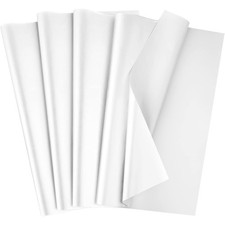 White Tissue Paper 80 Sheets 14x20 Inch Bulk Gift Wrap for Christmas Birthday