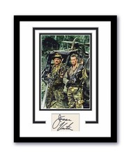 Predator Jesse Ventura Signed 11x14 Framed Photo with Arnold Schwarzenegger ACOA