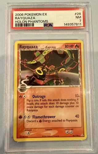 Rayquaza - (Delta Species) 26/110 Holon Phantoms PSA 7