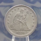 1876 "P" Seated Liberty SILVER Quarter 25c ANACS EF40 #518 Extra Fine ECC&C, Inc
