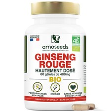 Panax Ginseng Rouge BIO de Corée | Extrait haute concentration | Énergie Vigu...