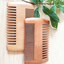 Hot Sale Wooden Comb Natural Peach Wood Super Narrow Tooth Wood Combs No Static