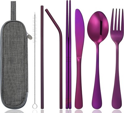 Stainless Steel Cutlery Sets Tableware Dining Kitchen Fork Spoons Kit