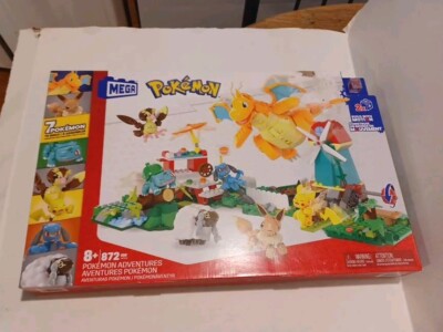 Pokémon Adventures Mega Bloks Building Blocks Set 7 Characters 872 pcs NIB