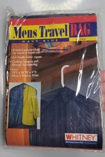 Vintage 1995 Corr-Pak Mens Travel Bag Navy Blue V638G 38” x 24” x 4” NIP