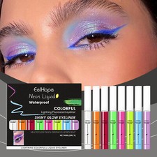 Neon Liquid Eyeliner Set-Vibrant Waterproof Color,Precision Tip for Graphic Look