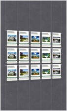 Cable Window Estate Agent Display - A4 Portrait 5x3 - Suspended Wire Systems