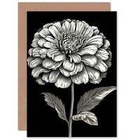 Zinnia Flower Bloom Florals Bald Geburtstag Vielen Dank Geburtstagskarte