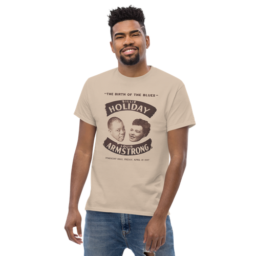 Vintage Billie Holiday & Louis Armstrong Shirt 1947 Konzert "The Birth of Blues" - Bild 7 von 21