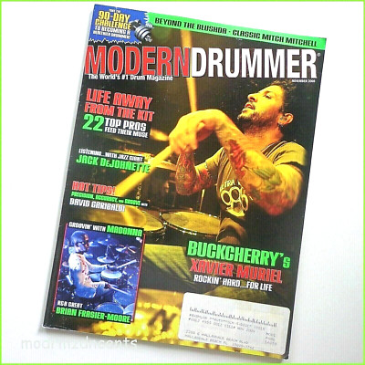 MODERN DRUMMER - Nov 2008 - XAVIER MURIEL + Mitch Mitchell & Jack DeJohnette