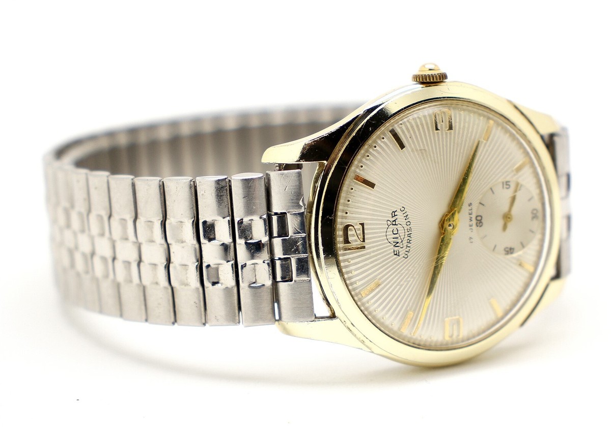 1953 ENICAR Ultrasonic Men's Gold 17Jwl Swiss Made Watch