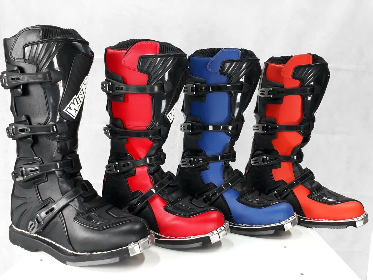 Stivali scarponi per fuoristrada fuori strada enduro moto da cross quad MX  boots