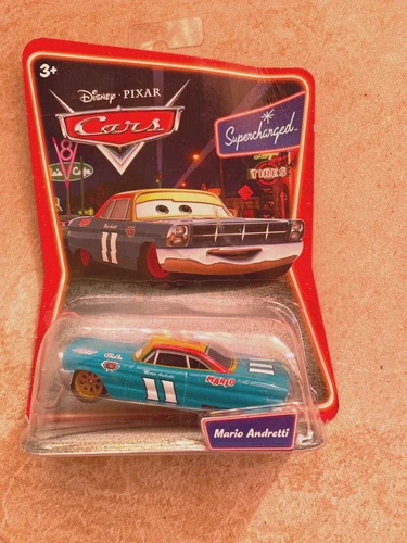 NOS Disney Pixar Cars Supercharged Diecast Mario Andretti