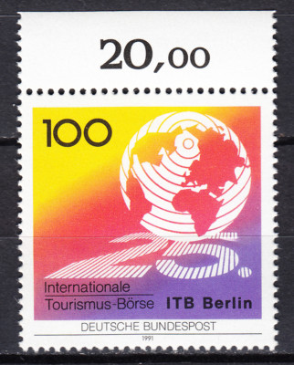 BRD 1991 Mi. Nr. 1495 mit Oberrand Postfrisch LUXUS!!! (29834)