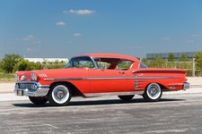 1958 Chevrolet Impala Profile Red 24x36 Inch Poster Classic 1958 Chevrolet Impala Profile Red 24x36 Inch Poster Classic