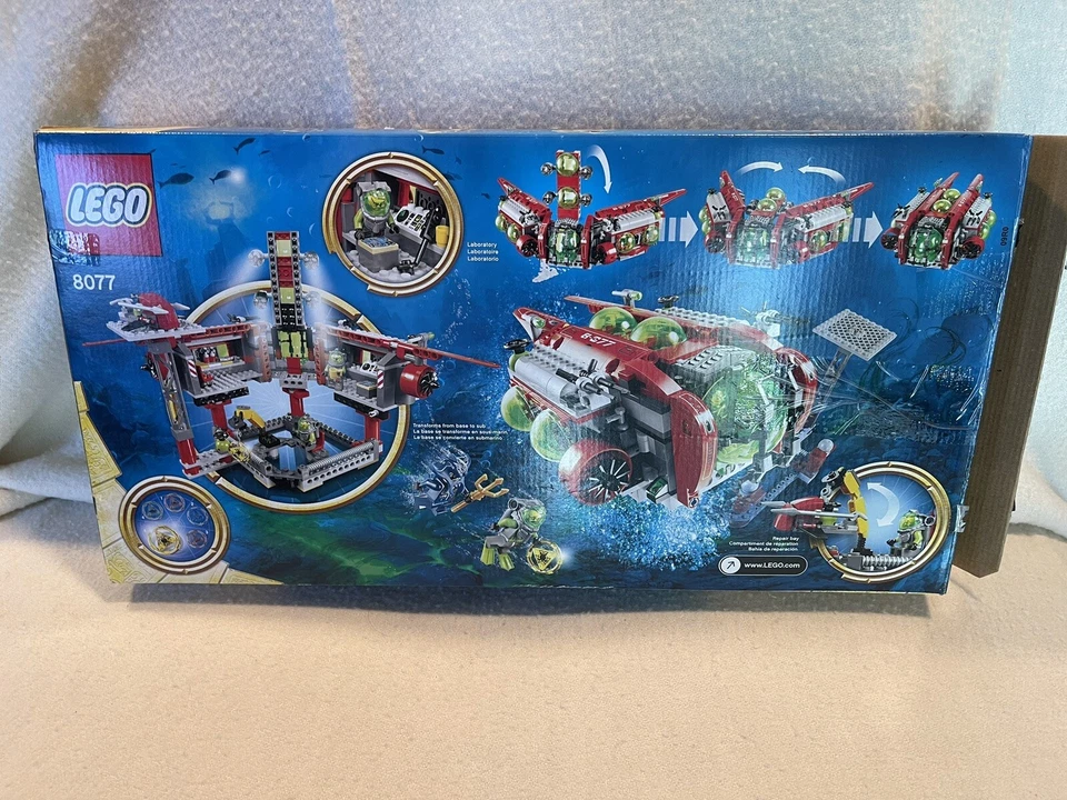 NIB LEGO ATLANTIS SET 8077 EXPLORATION HEADQUARTERS COMPLETE W/ BOX & BOOKS - Image 2 of 4