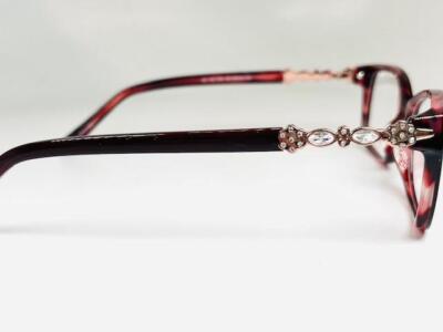 New Roberto Steffani RSS-152 Rose Eyeglasses with Crystals  display picture 2