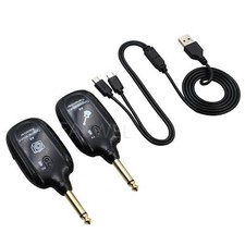 UHF Wireless Guitar Audio System Wireless Transmitter Receiver Black