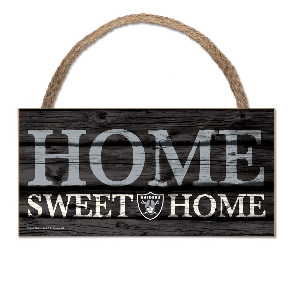 NFL Las Vegas Raiders Home Sweet Wood Sign Holzschild Holz Wandschmuck Deko - Bild 1 von 1