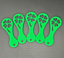 5 x Einkaufswagenchip Klee SOFORT abziehbarer Einkaufswagenl&ouml;ser Kleeblatt Gl&uuml;ck