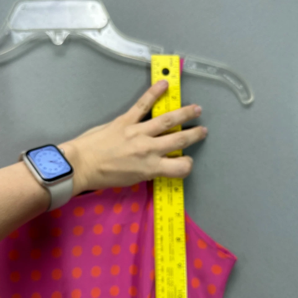 Vestido De Colección Años 90 Y2K La Belle Mujer Talla 5 Rosa Caliente Lunares Mini Barbie Core Tank Foto 4 de 4