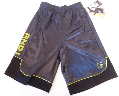 SMALL X-SMALL And1 Mens Basketball Gym Workout Shorts Gray