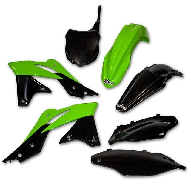 Kit plastique UFO motocross Kawasaki KX-F 250 2013 vert origine - Photo 1/1