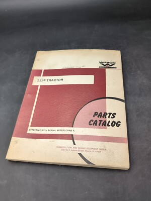#ad Wabco 229F Tractor Parts Catalog Book Original Print Date 1978 $12.35