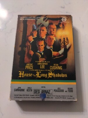 House Of The Long Shadows Betamax Big Box MGM Vincent Price BETA NOT VHS Horror