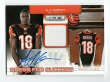 A J Green 2011 R&S Dress for Success Jersey Autograph #23 (2/25)