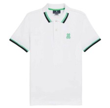 Psycho Bunny Men's Pisani Pique Fashion Polo, White, 4XL