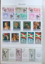 Briefmarken Burundi Sammlung Konvolut verschiedene Marken gestempelt