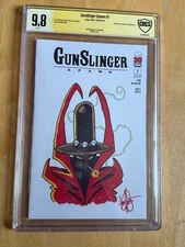 GUNSLINGER SPAWN #7 CGC 9.8! KEN HAESER REMARK COVER/SIG!