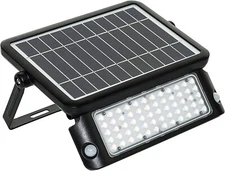Luceco LED Solar Floodlight PIR Sensor 550 Lumen IP65 4000K Black Guardian *NEW*