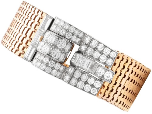 Antikes Armband 6,50ct Diamant und 16k Rotgold um 1930 - Bild 1 von 14
