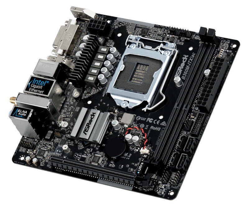ASRock B360M-ITX/ac Motherboard Intel B360 LGA 1151 DDR4 M.2 Mini