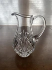 BEAUTIFUL VTG Marquis By Waterford Crystal BROOKSIDE Pitcher SIGNED 9"H