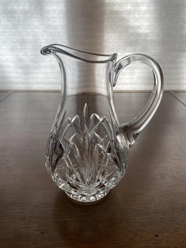 BEAUTIFUL VTG Marquis By Waterford Crystal BROOKSIDE Pitcher SIGNED 9"H