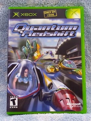 Microsoft Xbox _ Quantum Redshift _ NTSC Game + Manual _ Curly Monsters