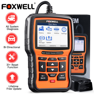 Foxwell NT510 Elite For Toyota Bidirectional Reset Tool OBD2 Full System Scanner