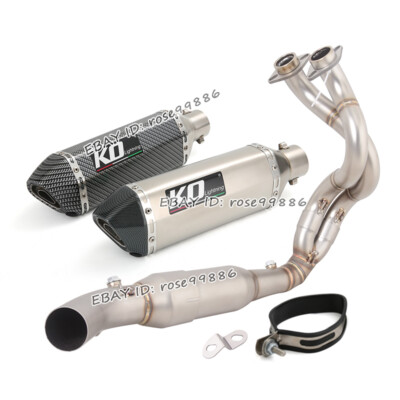 For Kawasaki Ninja 650 Z650 2023-2025 Exhaust Connect Header Link Pipe Mufflers