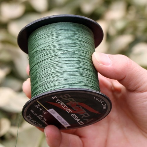 Strong Braided Lines 100/300/500/1000M Green Dyneema Spectra Sea Fishing Line - Picture 8 of 14