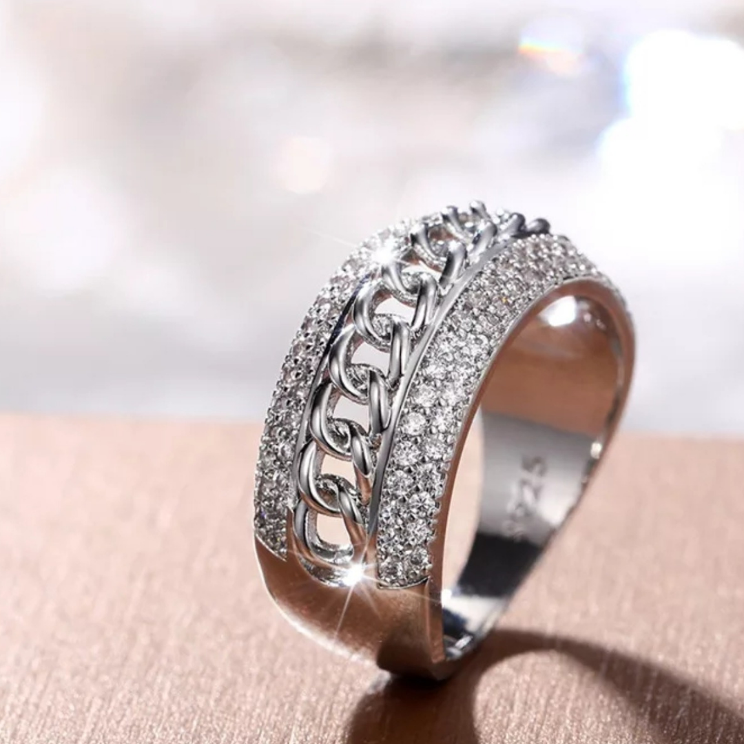 Anillo De Acero Inoxidable Para Mujer De Moda Casual Sortija Gift Jewelry  Ring