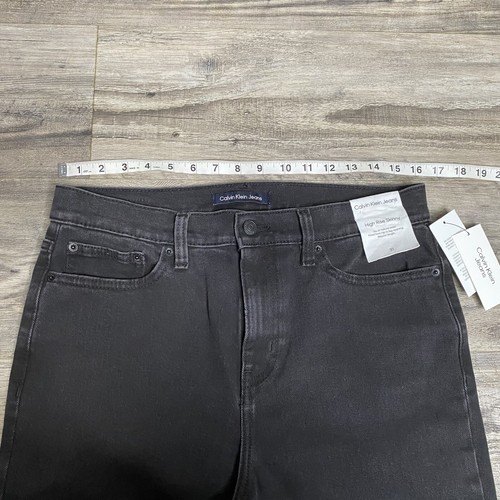 NWT Calvin Klein Jeans Women’s Size 31 Black Denim High Rise Skinny Jeans - Picture 4 of 7