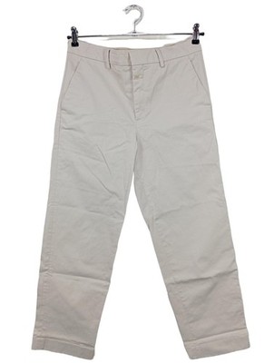 CLOSED High-Waist Hose Damen Hose Gr. DE 38 wollweiß Casual-Look