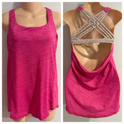 LULULEMON Wild Tank Heathered Jewelled Magenta/Dottie Dash Athletic Tank size 6