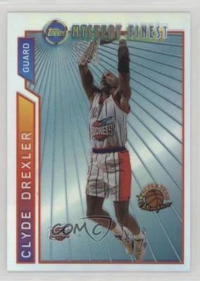 1996 Topps Super Team Champions Mystery Finest Refractor Clyde Drexler HOF 0nr3