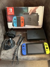 Nintendo Switch Boxed Console with 2 Joy-Con Controllers, Dock, and Accessories