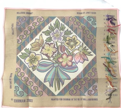 Ehrman Needlepoint Kit HELLEBORE BOUQUET Janet Haigh RETIRED Tapestry COMPLETE