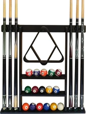 Wall Mount Cue Rack, Billiard Pool Cue Stick Holder, Premium Quality Made in TAI